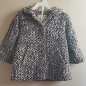 Toddler 24Mos Pink/Gray Knit Pea Coat by Play Up